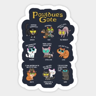 PAWldur's Gate Sticker
